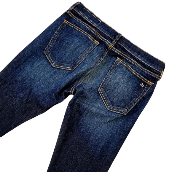 Rag & Bone Dre Raw Hem Boyfriend Denim Jeans in Yesler Wash 27 - Picture 7 of 11